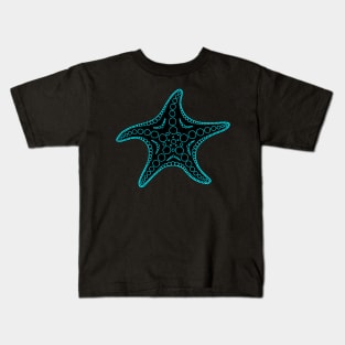 Starfish (blue/black) Kids T-Shirt